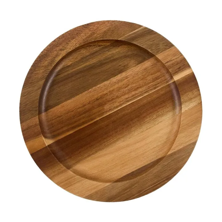 Victoria rond houten onderzetter acacia - 21,5x16,6 cm - Victoria