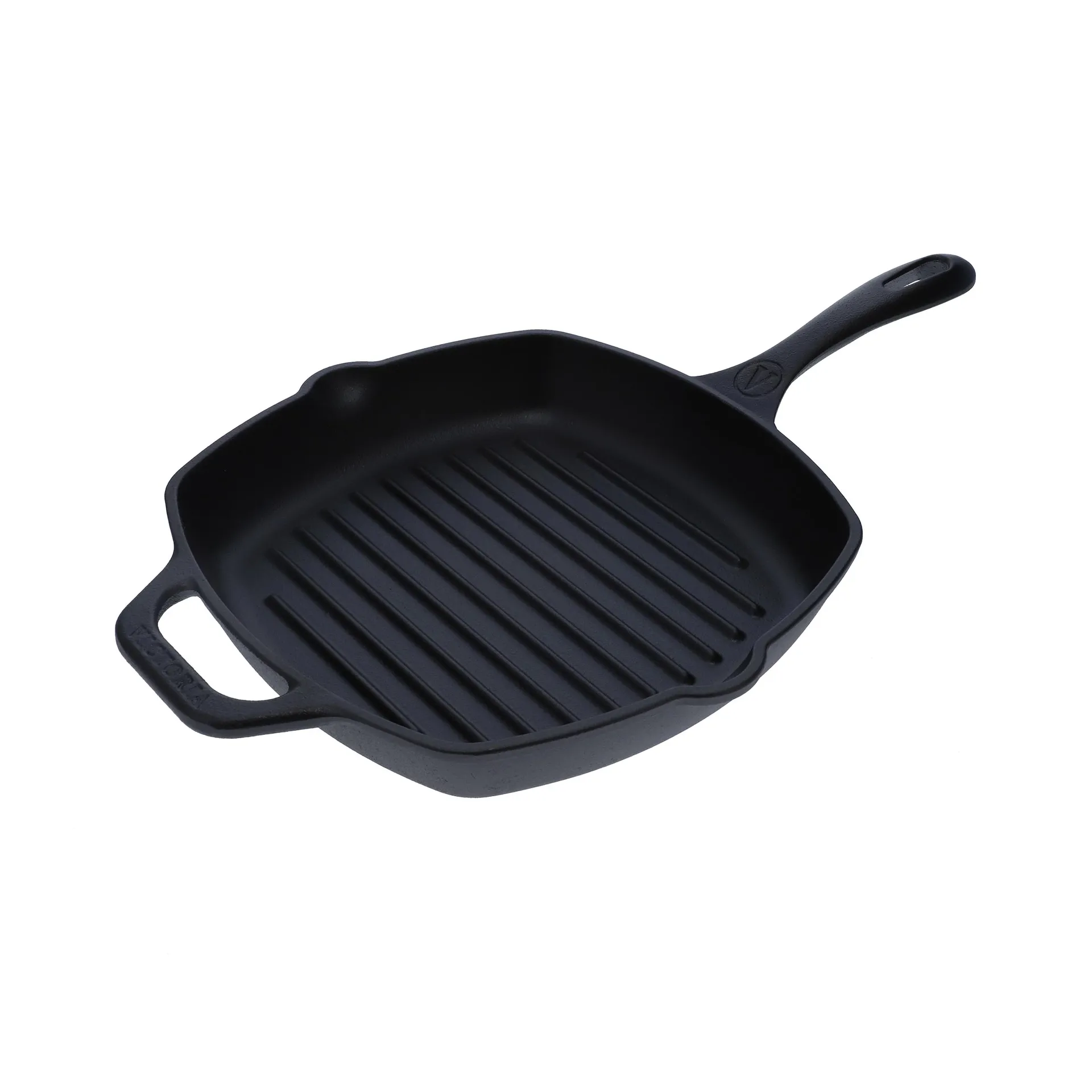 Victoria vierkante grillpan gietijzer enameled, 44,1x28,4 cm Victoria