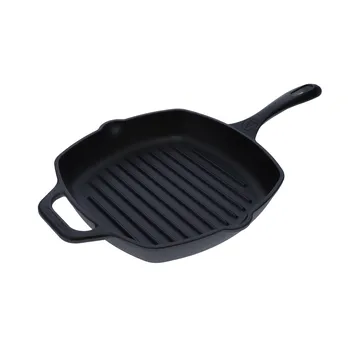 Victoria vierkante grillpan gietijzer enameled - 44,1x28,4 cm - Victoria