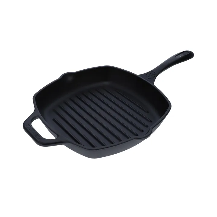 Victoria vierkante grillpan gietijzer enameled - 44,1x28,4 cm - Victoria