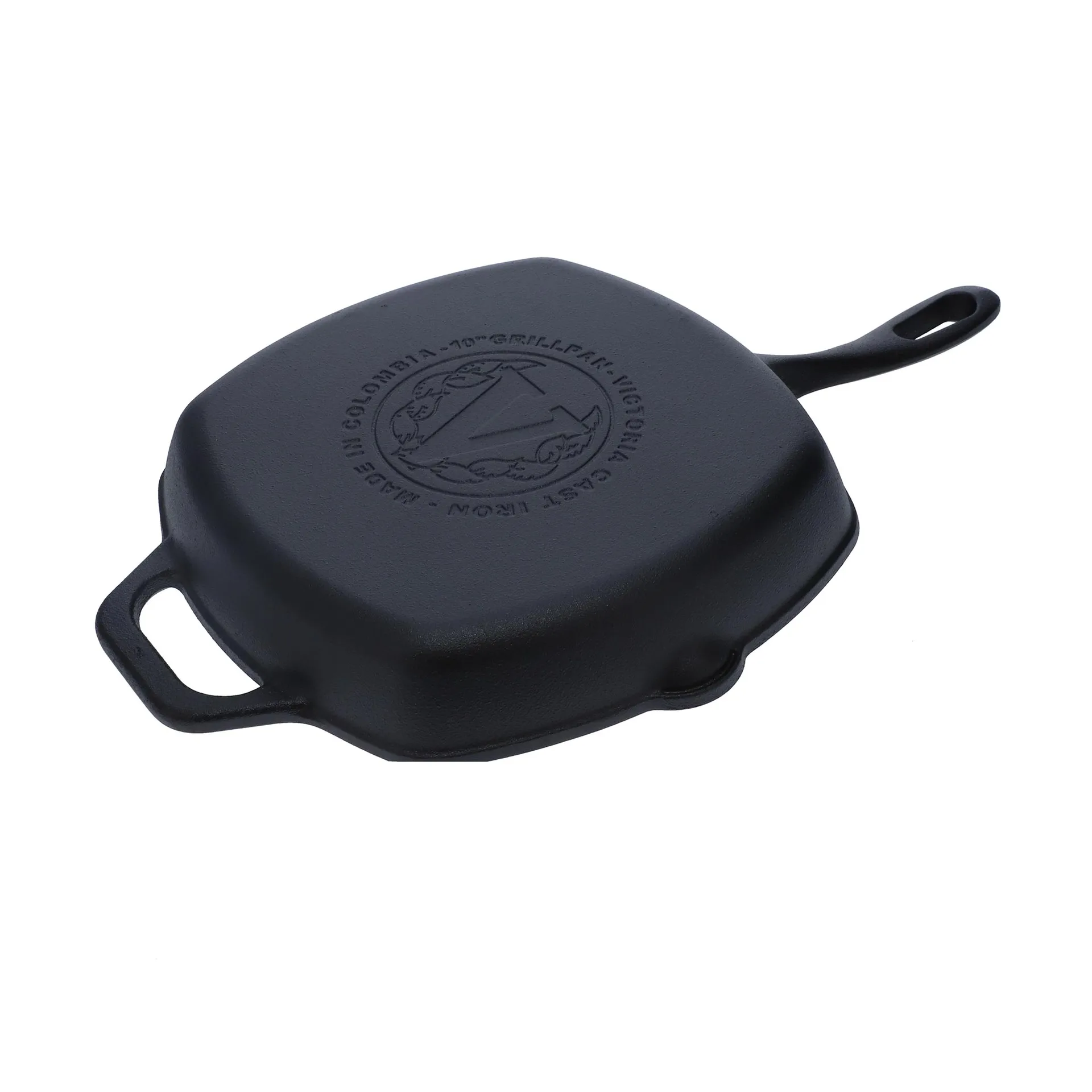 Victoria vierkante grillpan gietijzer enameled, 44,1x28,4 cm Victoria