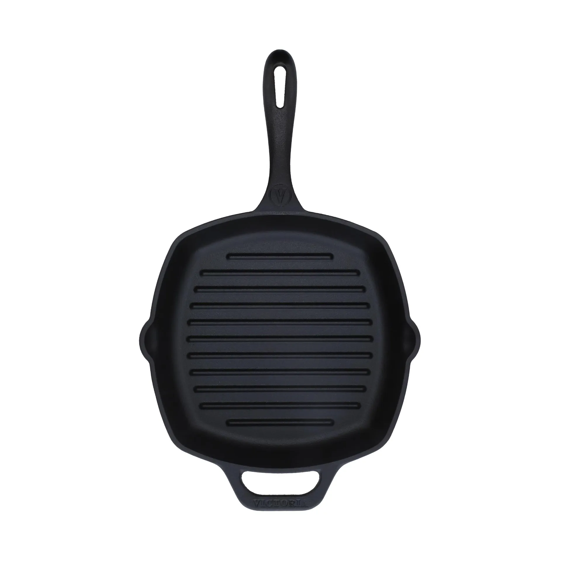 Victoria vierkante grillpan gietijzer enameled, 44,1x28,4 cm Victoria