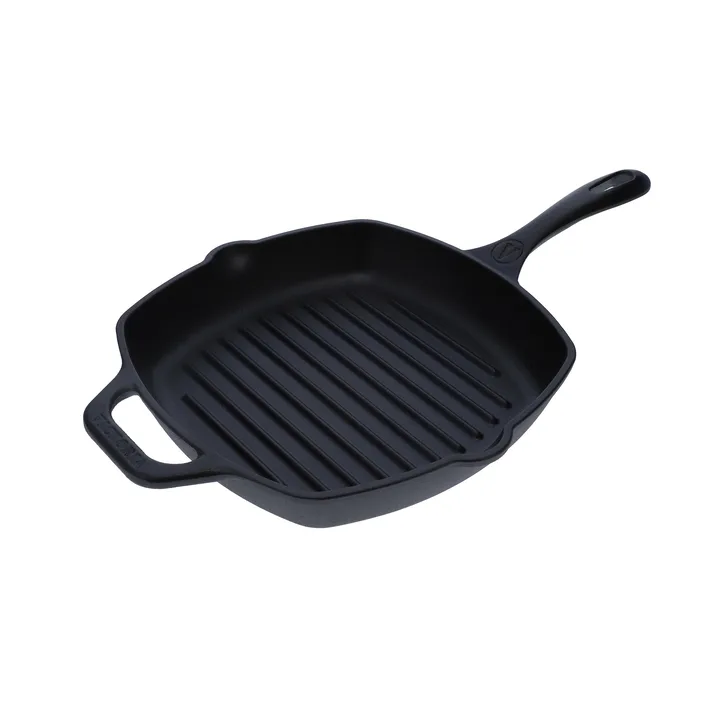 Victoria vierkante grillpan gietijzer pre-seasoned - 44,1x28,4 cm - Victoria