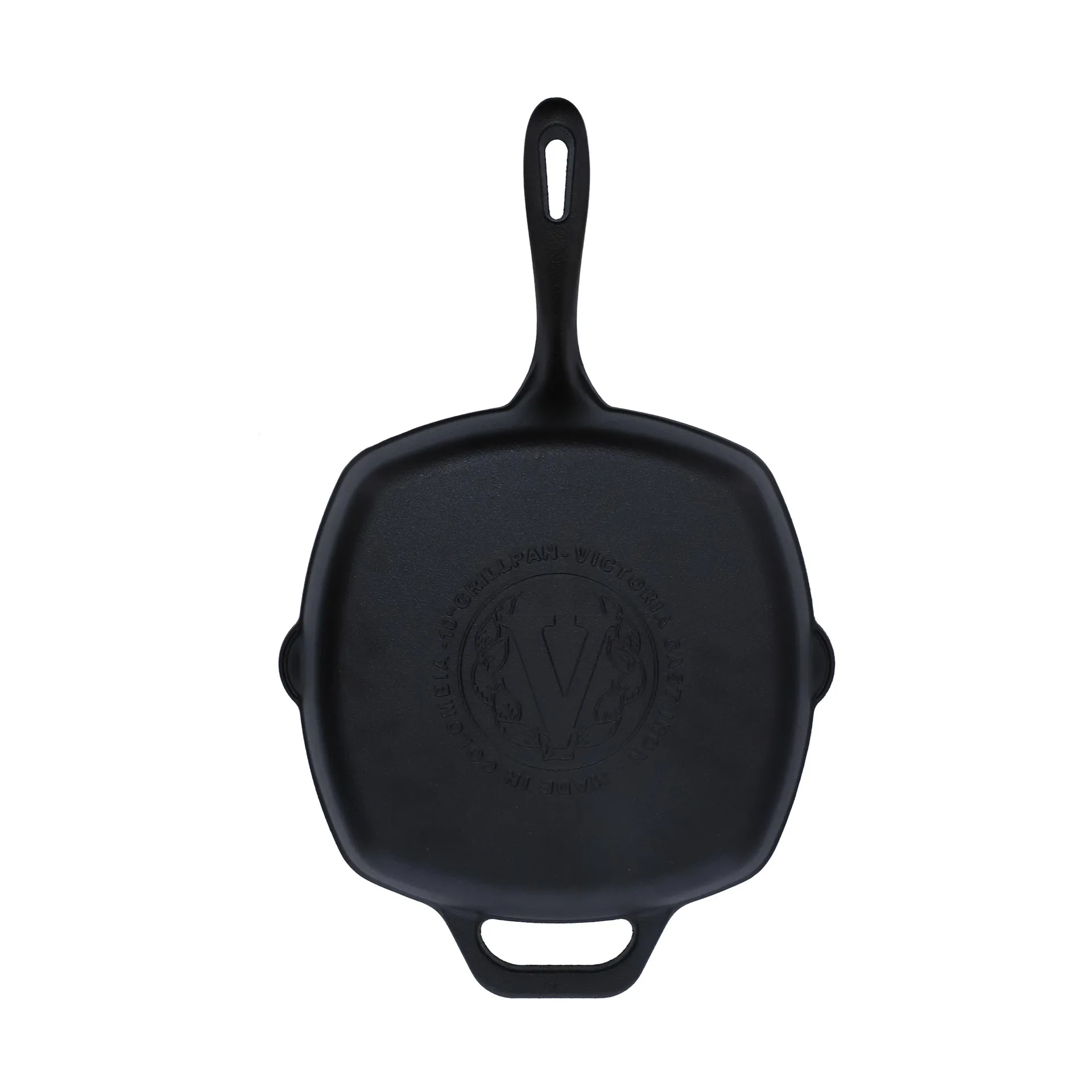Victoria vierkante grillpan gietijzer pre-seasoned, 44,1x28,4 cm Victoria