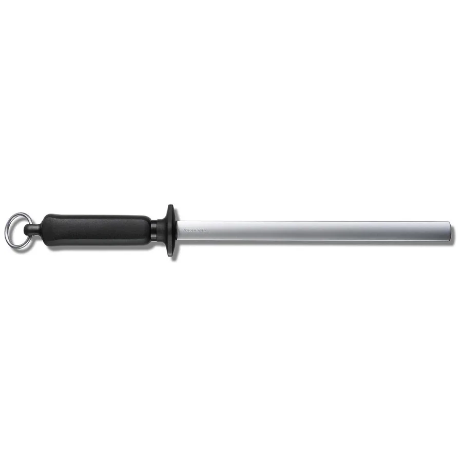 Aanzetstaal diamant ovaal 26 cm, Zwart Victorinox