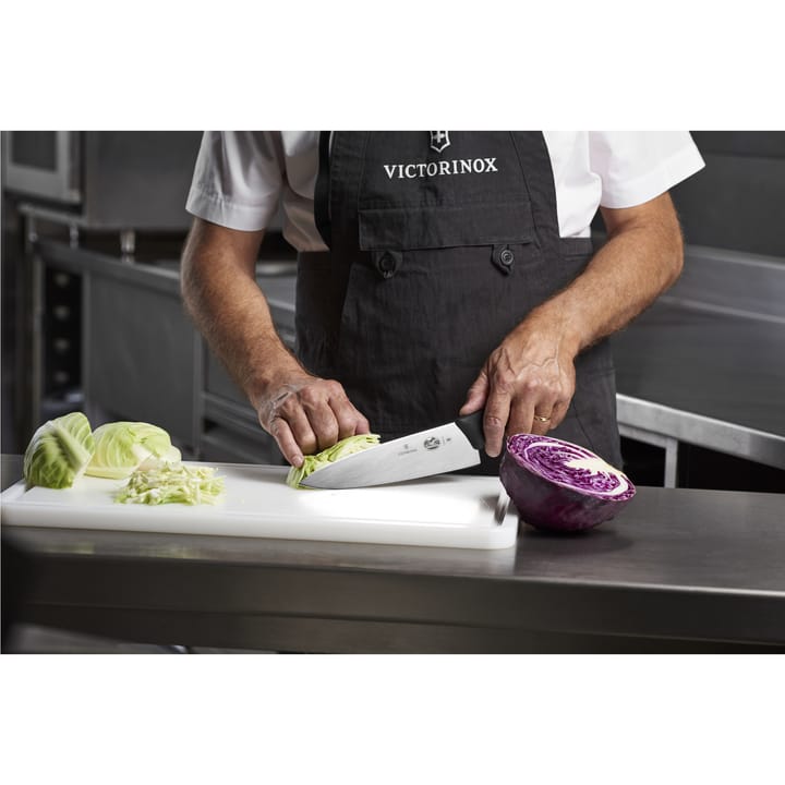 Fibrox koksmes extra breed 20 cm, Roestvrij staal Victorinox