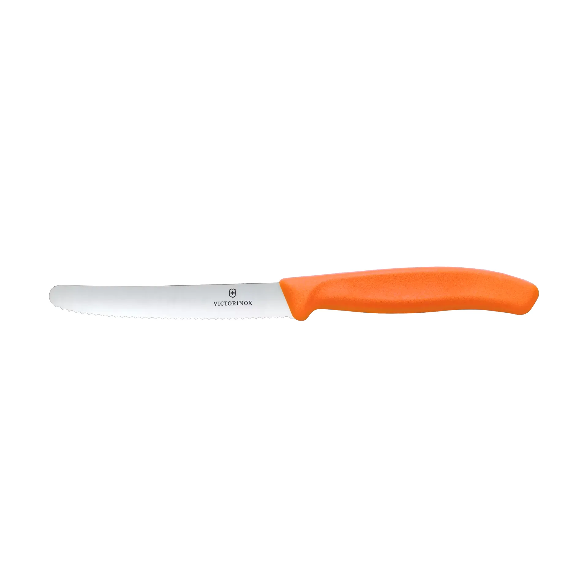Swiss Classic worst-/tomatenmes gekarteld 11 cm, Oranje Victorinox