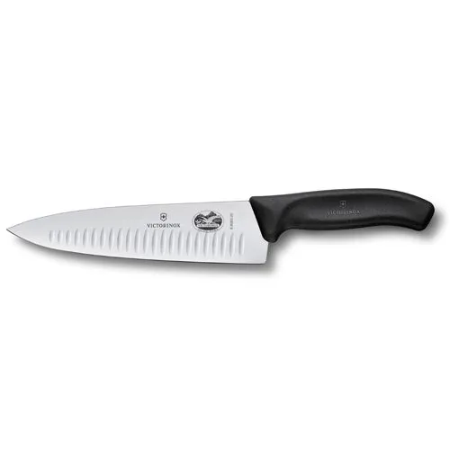Victorinox koksmes gekarteld 20 cm - Zwart - Victorinox