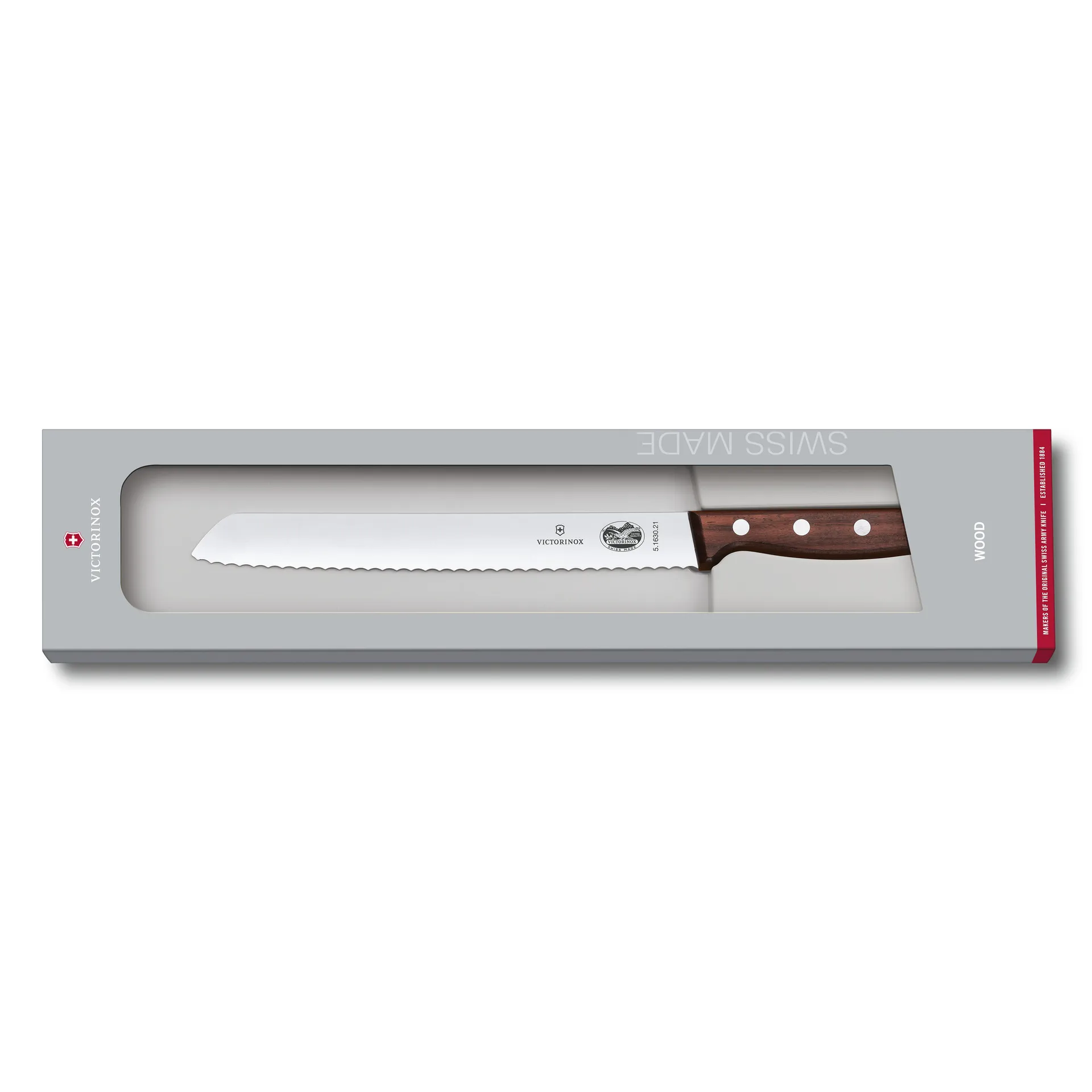 Wood broodmes 21 cm, Roestvrij staal-esdoorn Victorinox