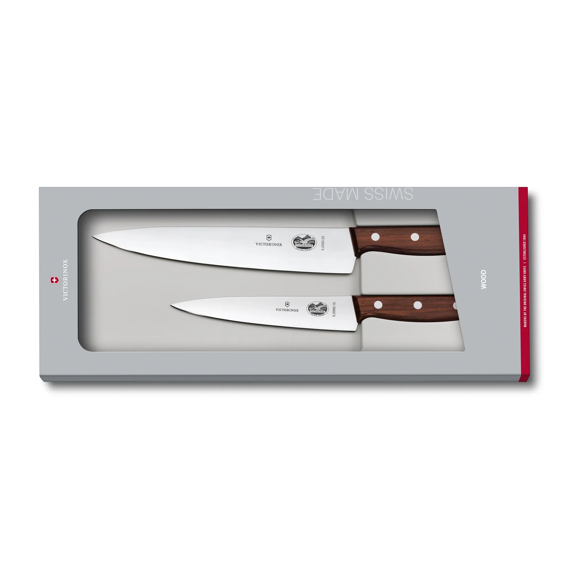 Wood messenset koksmessen, Roestvrij staal-esdoorn Victorinox