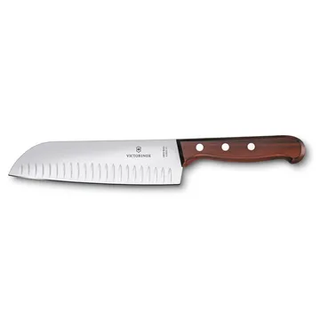 Wood santokumes olijfgeslepen 17 cm - Roestvrij staal-esdoorn - Victorinox