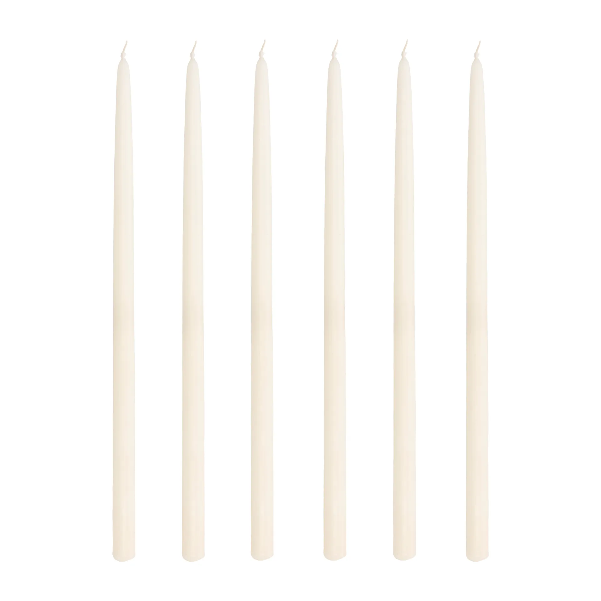 Altri kerstboomkaarsen 30 cm 6-pack, Cream Villa Collection