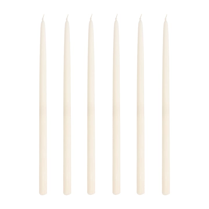 Altri kerstboomkaarsen 30 cm 6-pack - Cream - Villa Collection