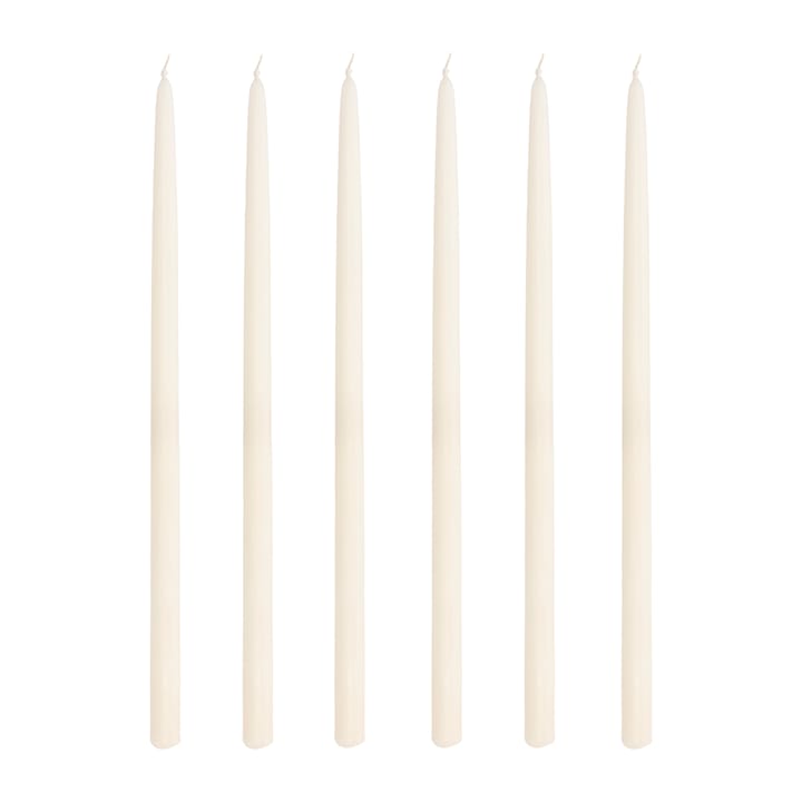 Altri kerstboomkaarsen 30 cm 6-pack - Cream - Villa Collection