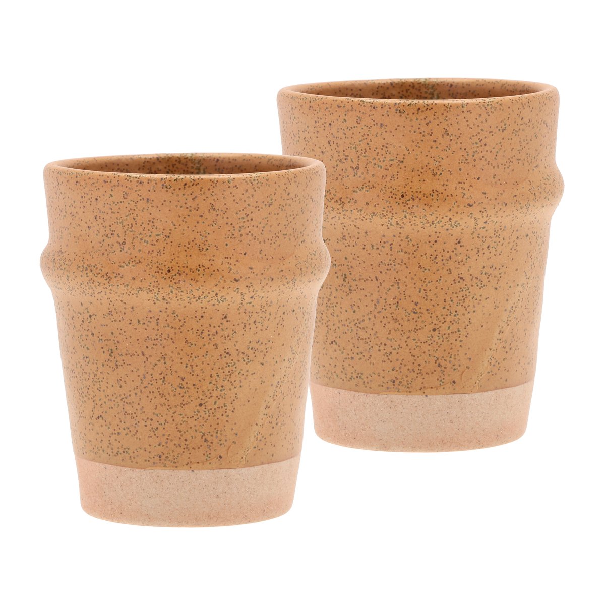 Villa Collection Evig mok 35 cl 2-pack Amber | Scandinavisch Interieur | Koffiekoppen | Bruin