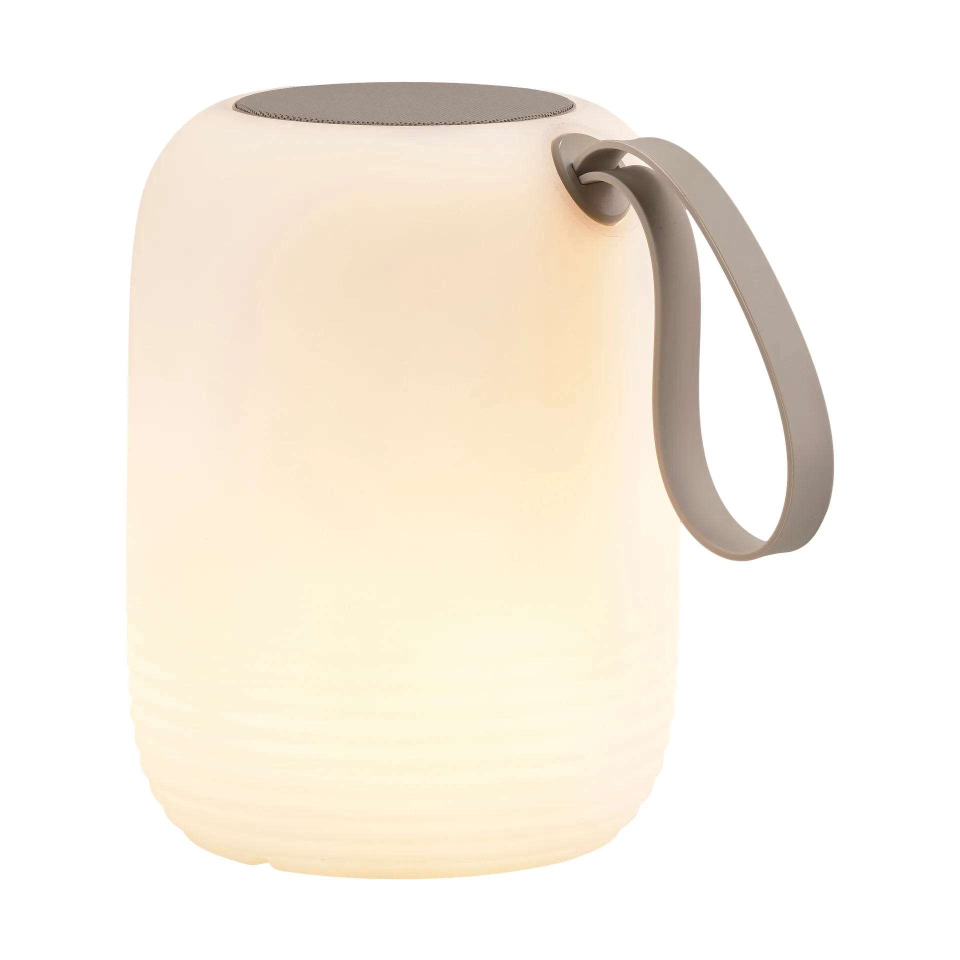 Hav LED-lamp met luidspreker draagbaar Ø12,5 cm, White-sand Villa Collection