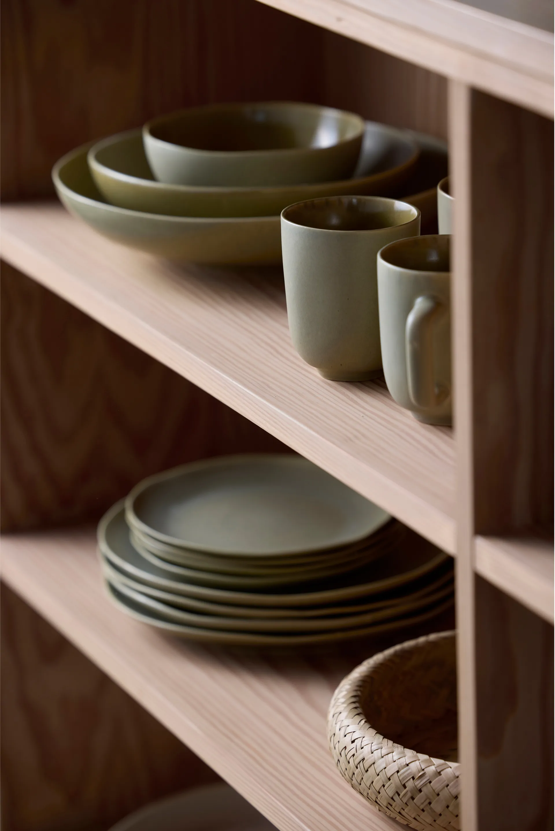 Shoku schaal Ø23 cm, Pure Green Villa Collection