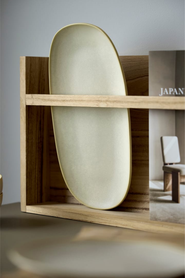 Shoku serveerschaal 18x34 cm, Beige Villa Collection