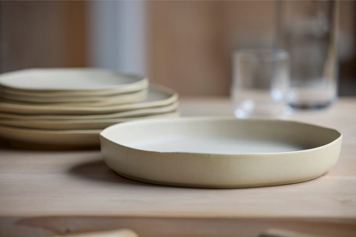Shoku serveerschaal Ø28 cm, Beige Villa Collection