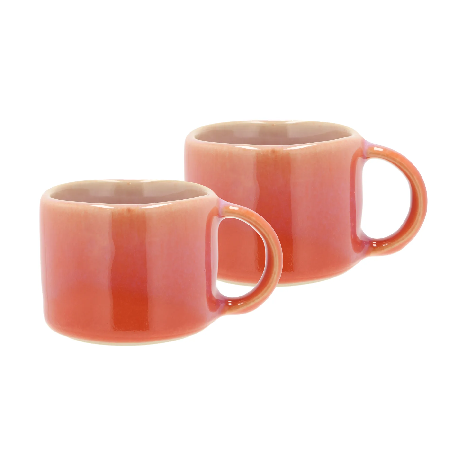 Styles espressokop 8 cl 2-pack, Lila-orange Villa Collection