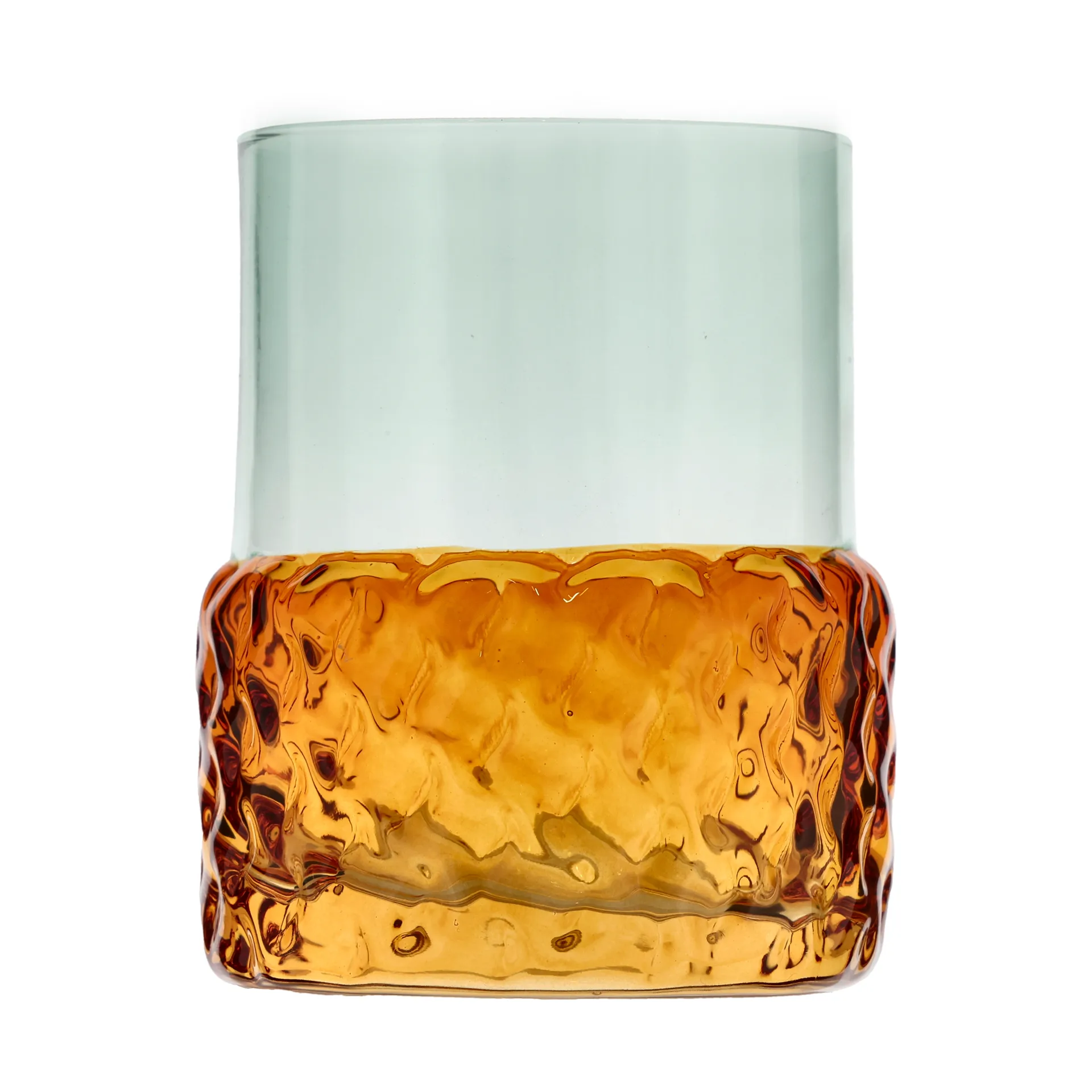 Styles kaarsenhouder Ø7,7x10 cm, Blauw-amber Villa Collection