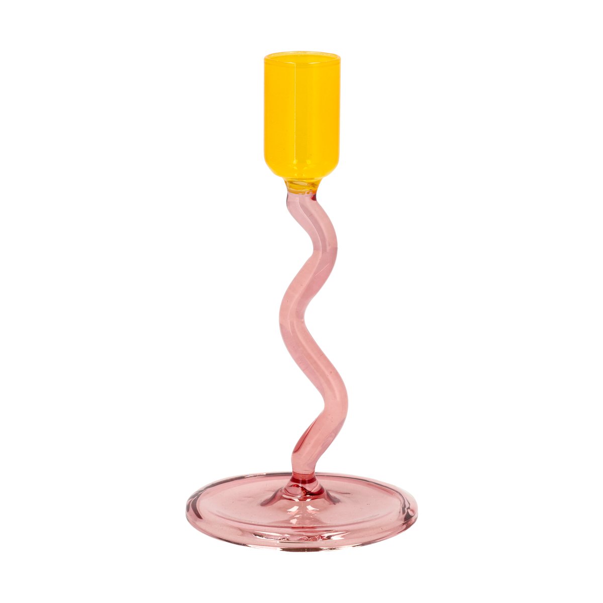 Villa Collection Styles kandelaar 15,3 cm Pink-yellow