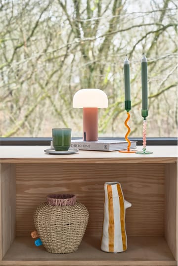 Styles kandelaar 19,6 cm - Green-amber - Villa Collection