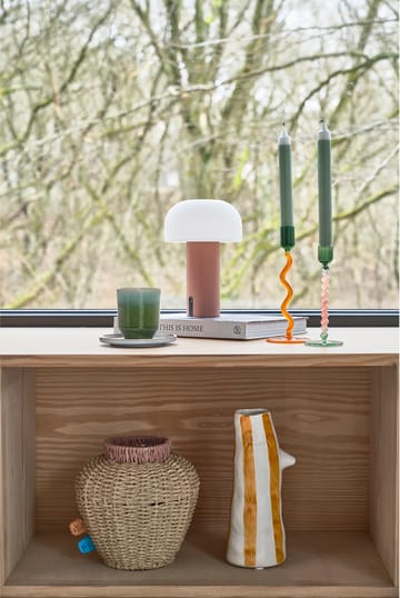 Styles kandelaar 19,6 cm - Green-amber - Villa Collection