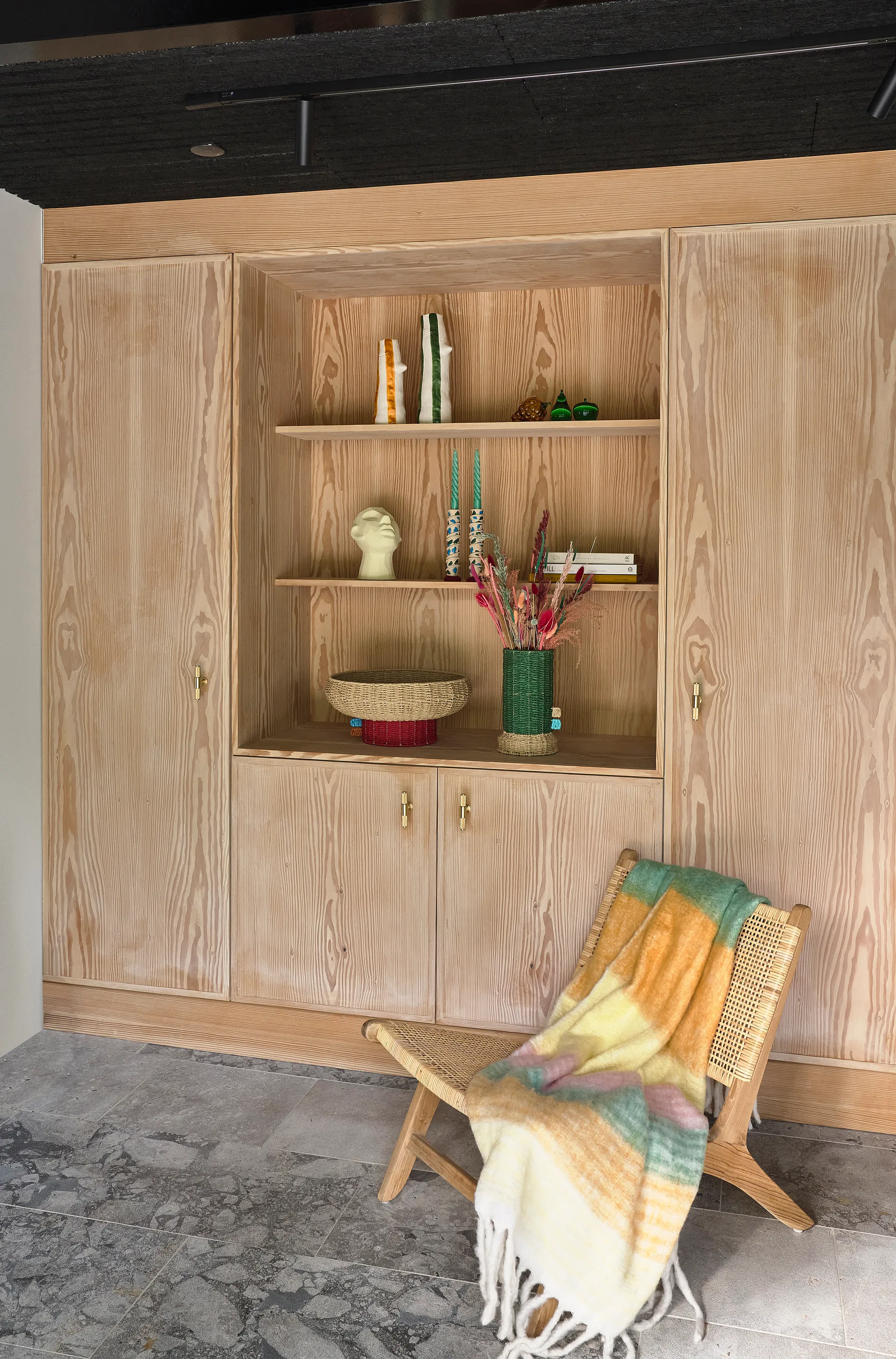 Styles kandelaar vlekken 21 cm, Pink-green Villa Collection