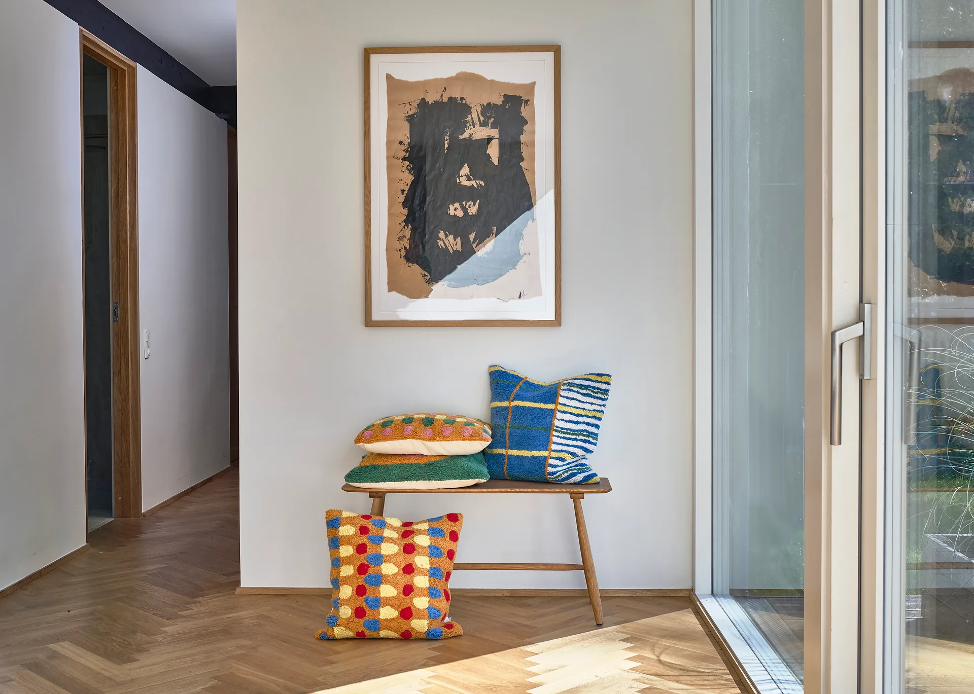 Styles kussen 45x45 cm, Blue Villa Collection