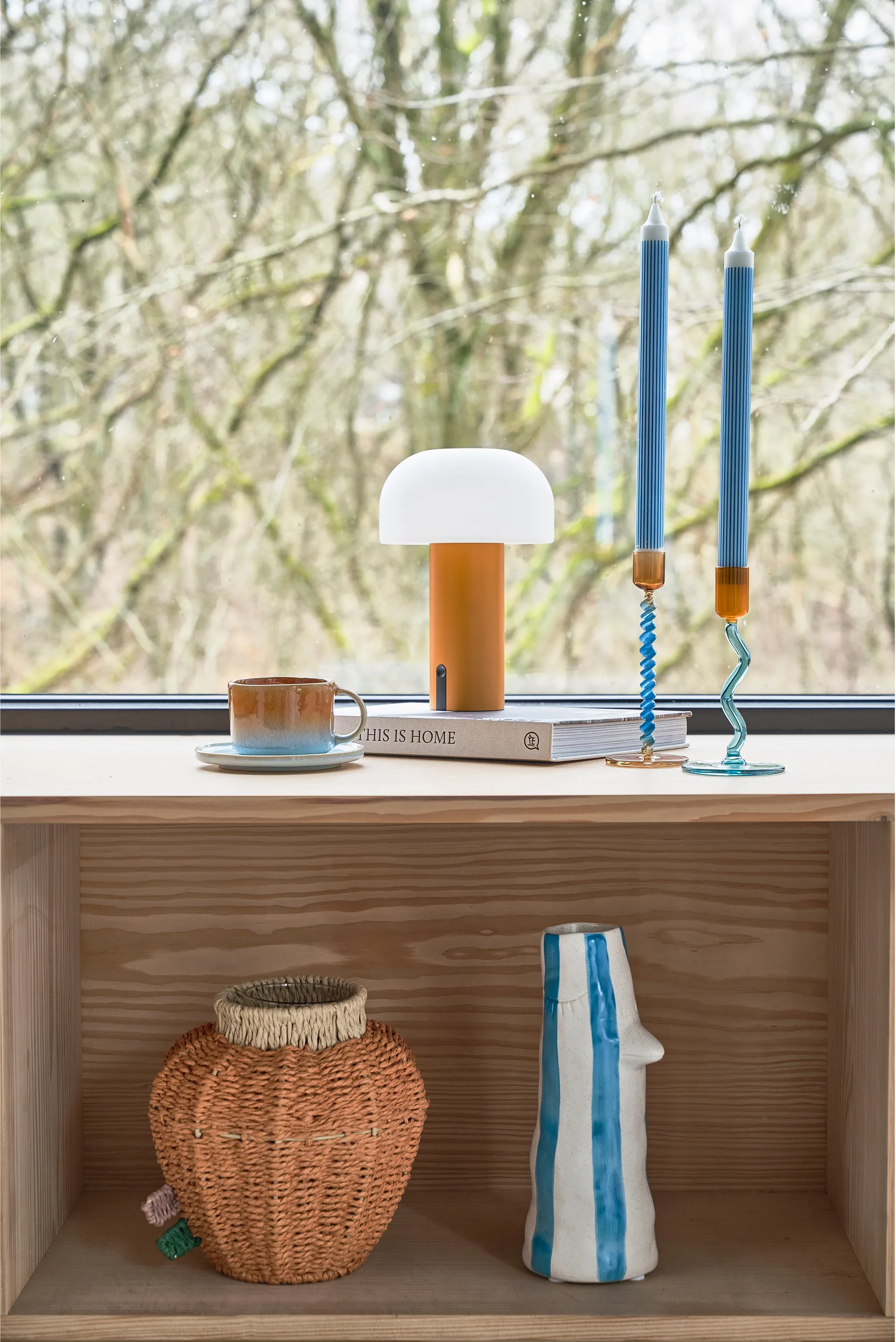 Styles LED-lamp draagbaar Ø15 cm, Amber Villa Collection