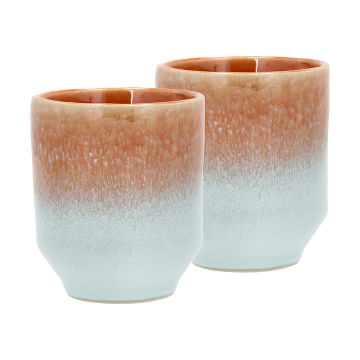Styles mok 18 cl 2-pack - Blue-amber - Villa Collection