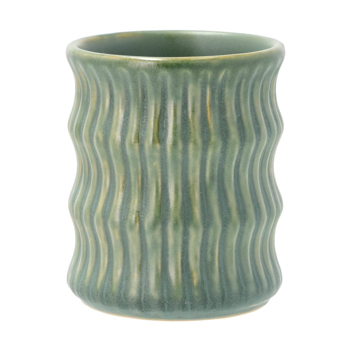 Styles mok met geribbeld patroon 30 cl 2-pack, Groen Villa Collection