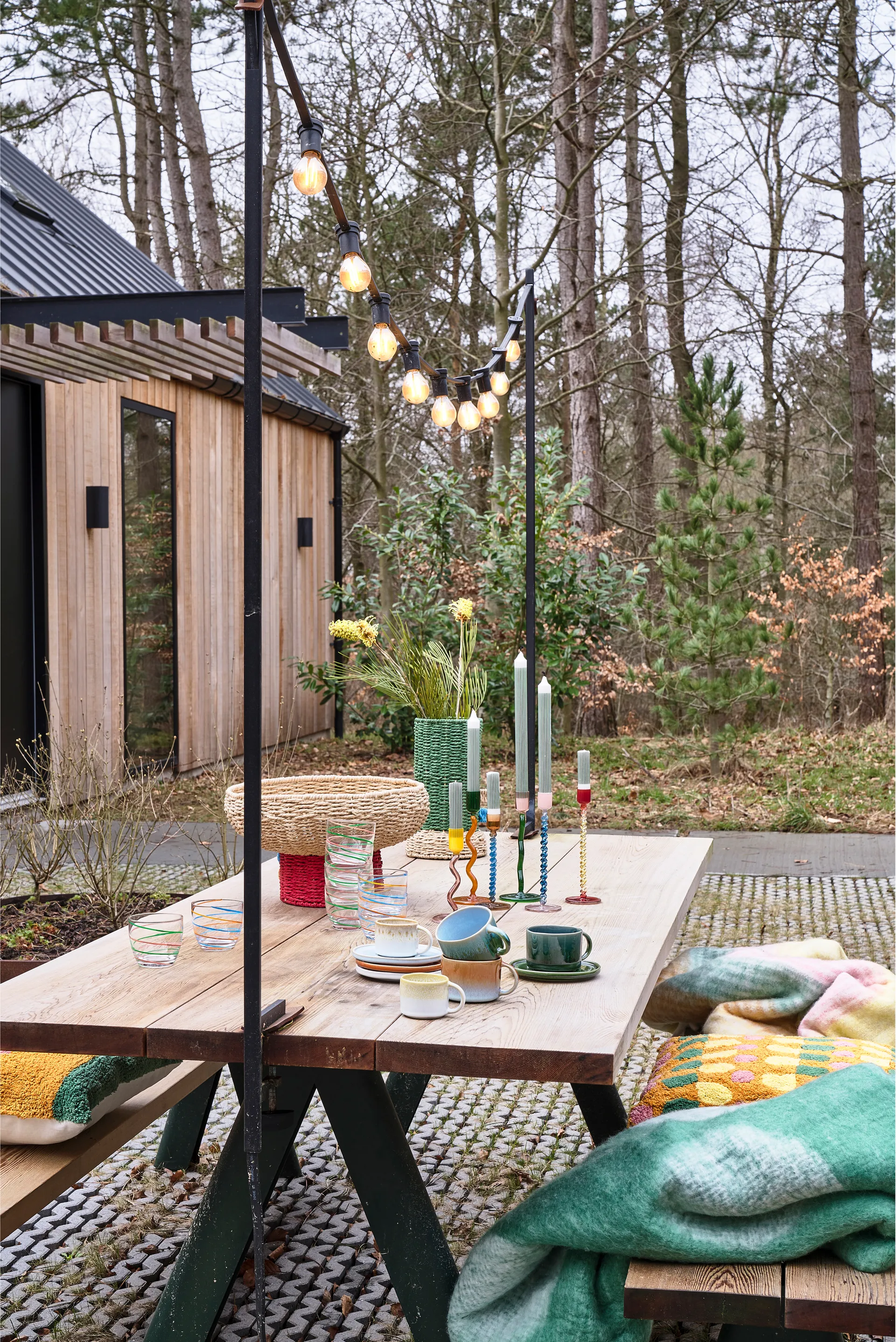 Styles mok met oor 16 cl 2-pack, Blue-amber Villa Collection