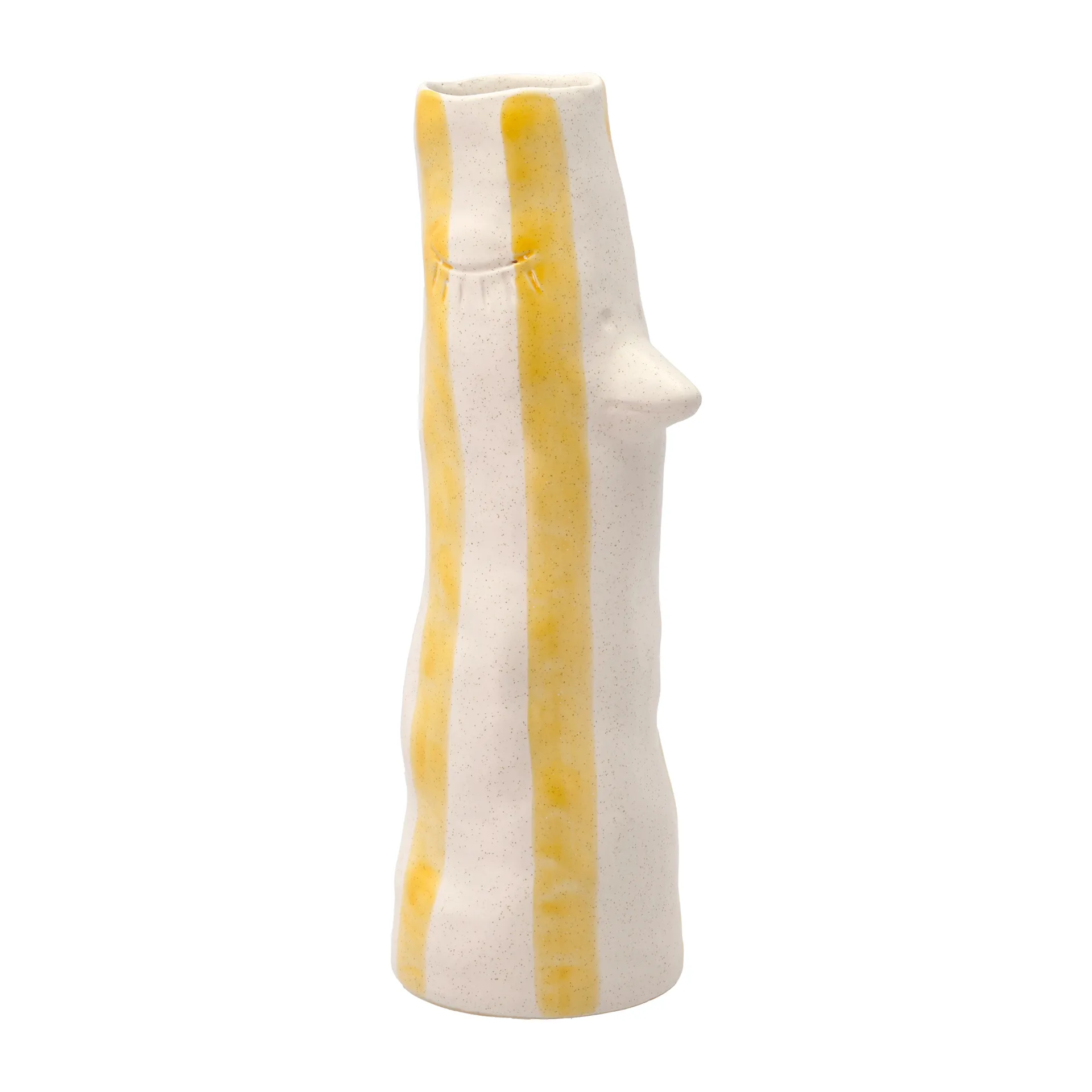 Styles vaas met snavel en wimpers 34 cm, Yellow Villa Collection