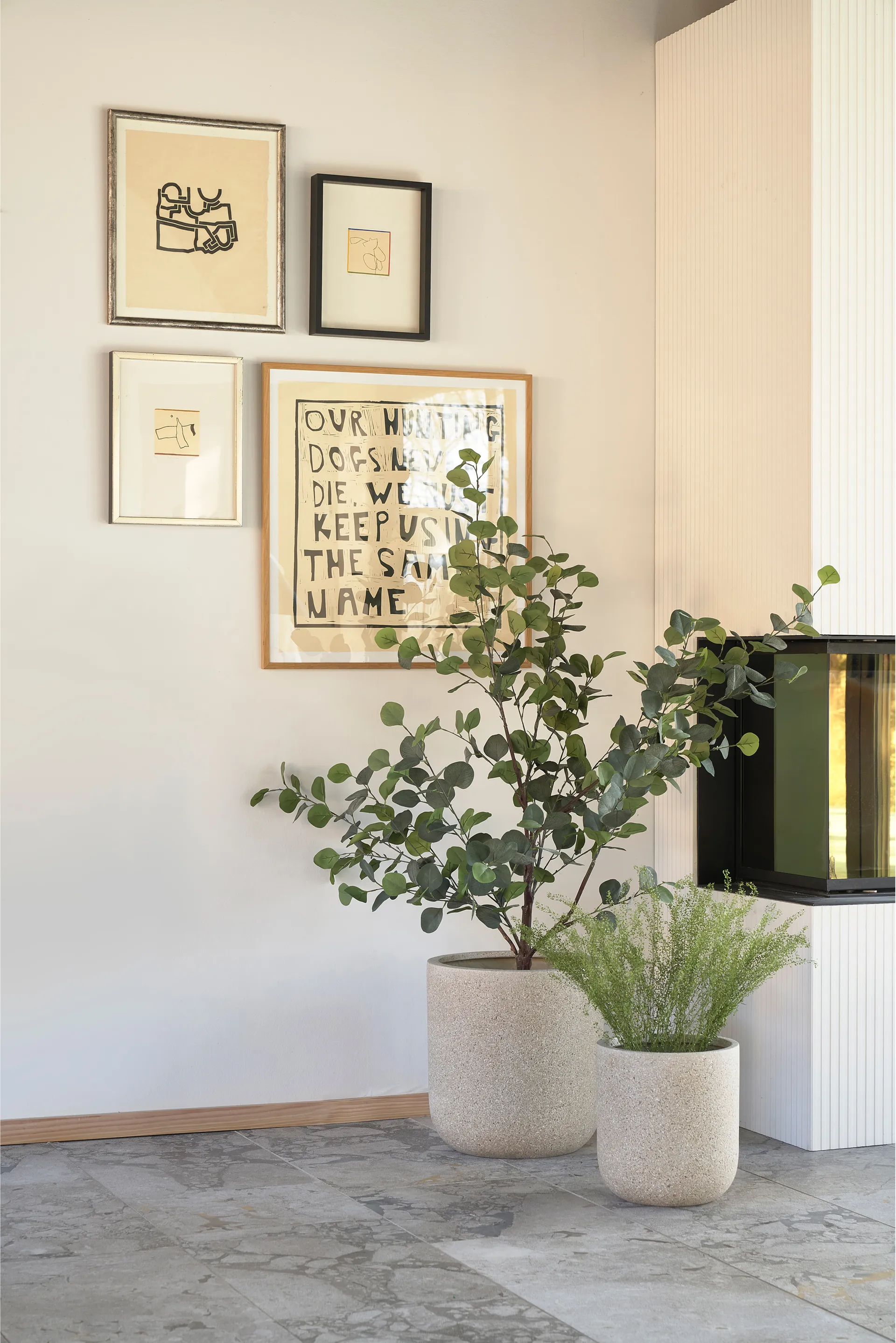 Thum bloempot nature set van 2, Ø37 cm-Ø45 cm Villa Collection