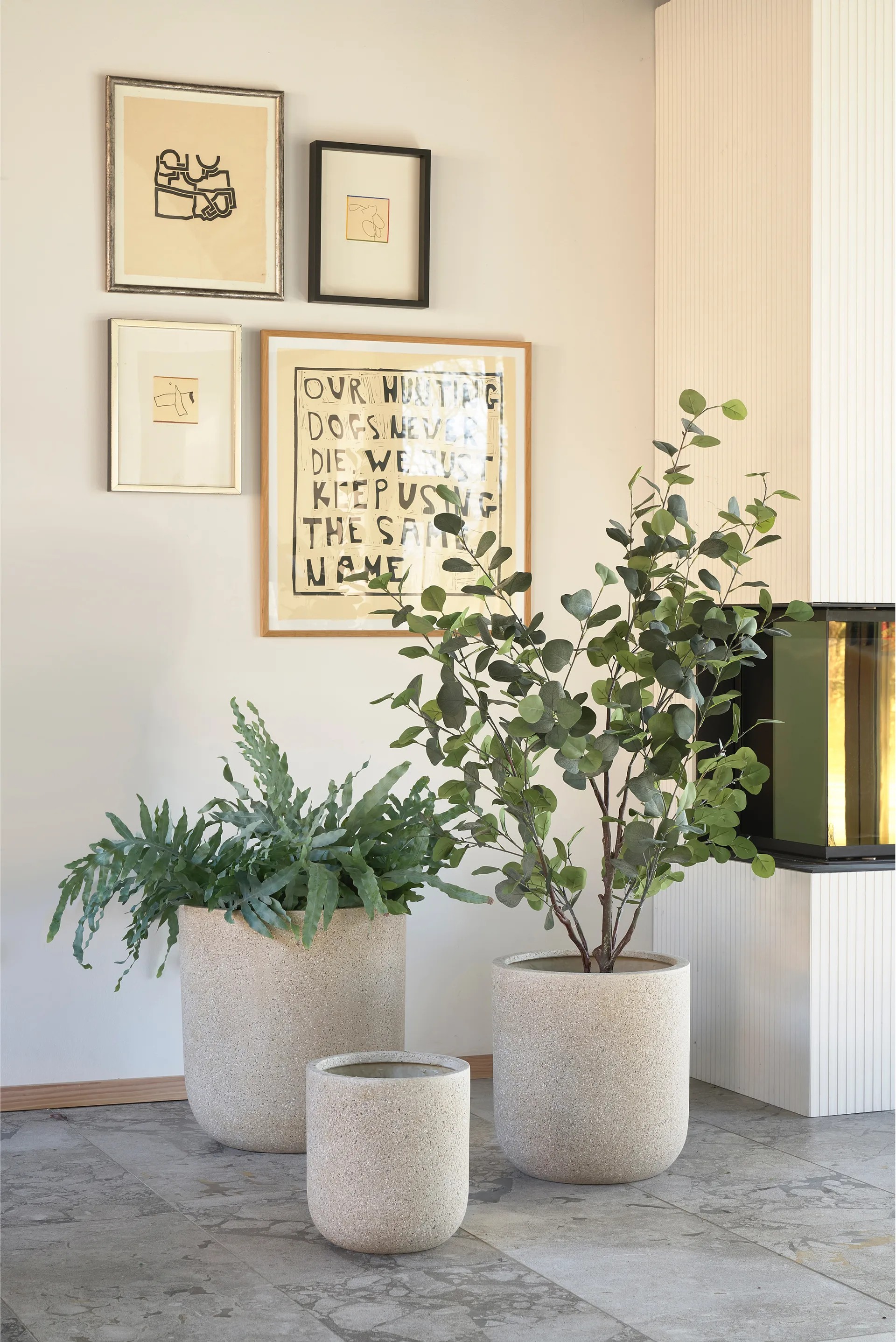 Thum bloempot nature set van 2, Ø37 cm-Ø45 cm Villa Collection