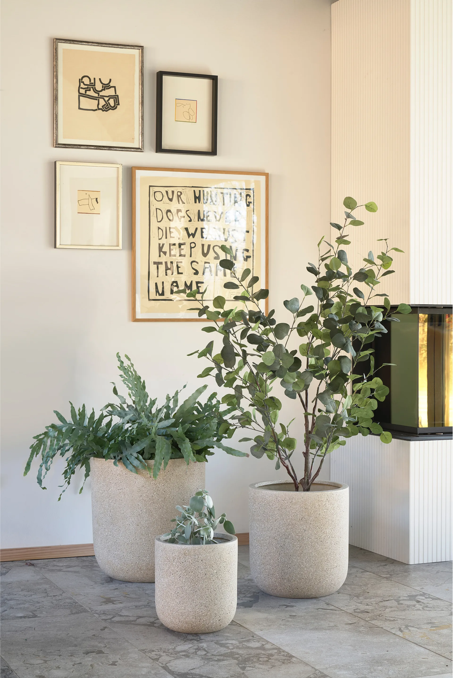 Thum bloempot nature set van 2, Ø37 cm-Ø45 cm Villa Collection