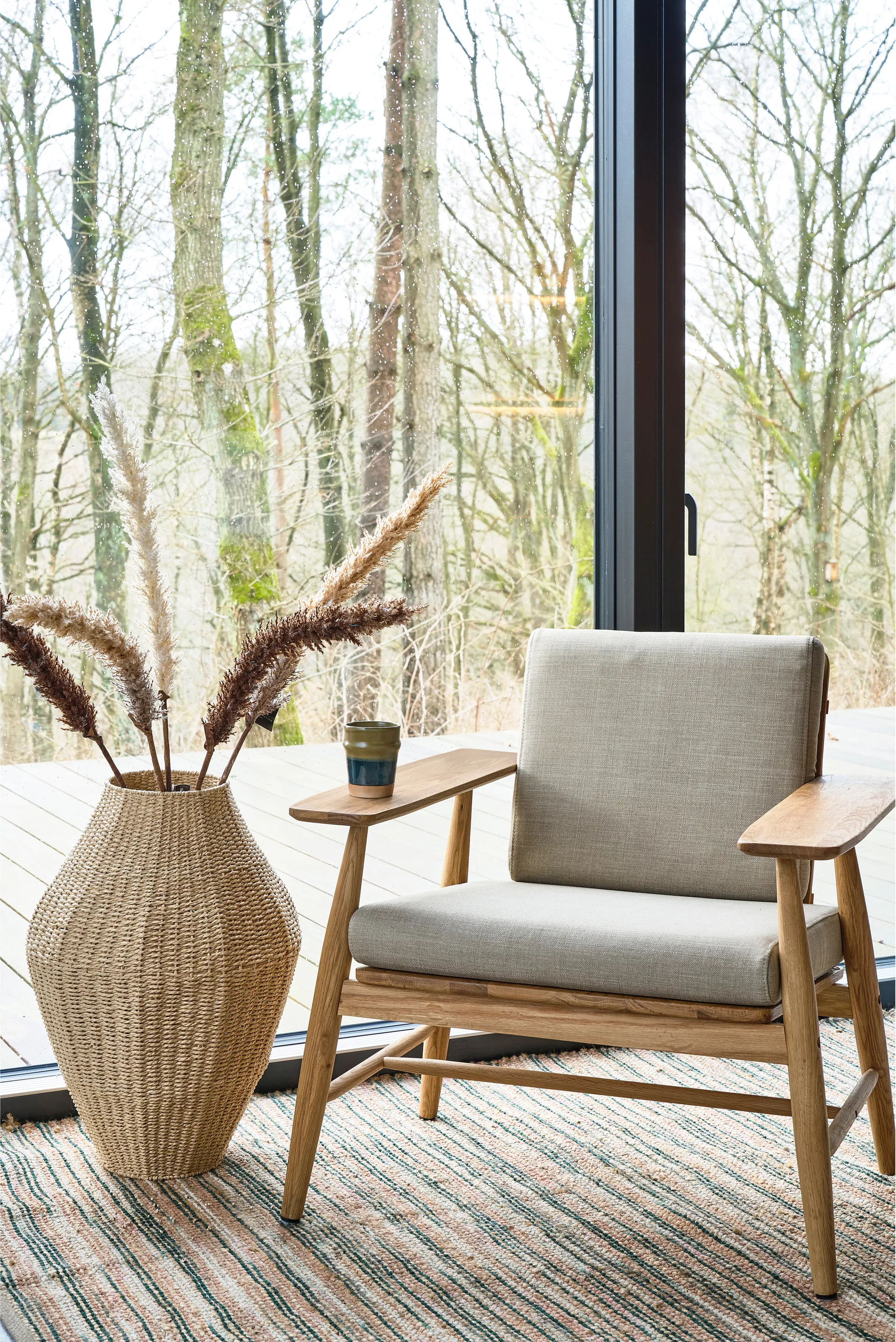 Vem mat, Green-nature-pink, 70x250 cm Villa Collection