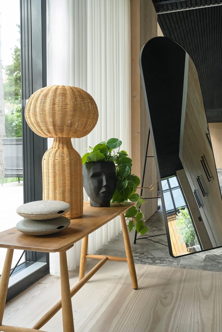 Vinka tafellamp natuurlijk rotan Ø30 cm, Natuur Villa Collection
