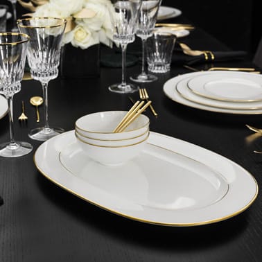 Anmut Gold serveerschotel 41 cm, Wit Villeroy & Boch
