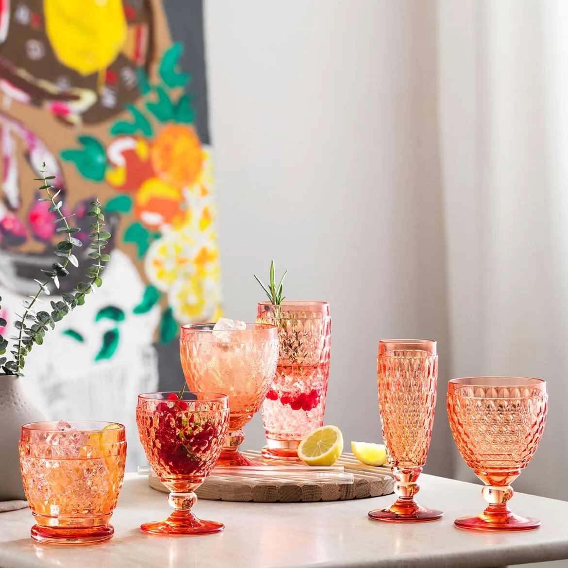 Boston waterglas op voet 25 cl, Apricot Villeroy & Boch