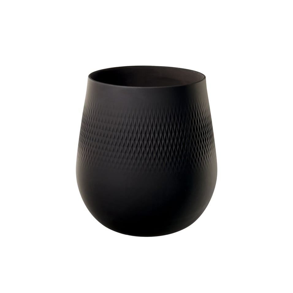 Villeroy & Boch Collier Noir Carre vaas groot | Scandinavisch Interieur | Vazen | Zwart