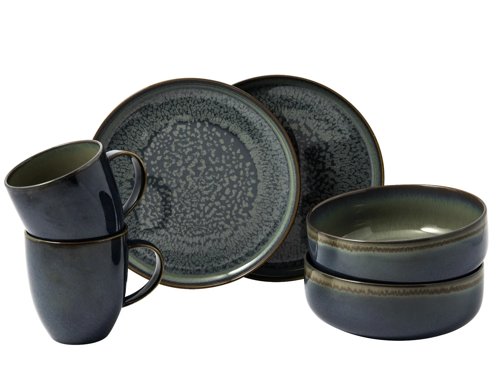 Crafted Breeze ontbijtset 6-delig, Grey-blue Villeroy & Boch