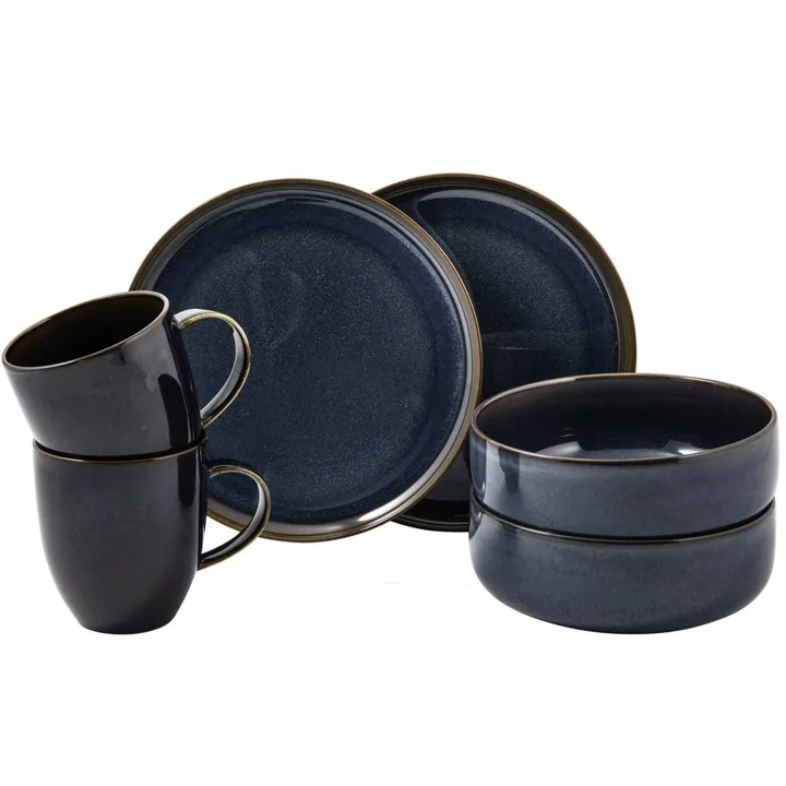 Crafted Denim ontbijtset 6-delig - Blue - Villeroy & Boch