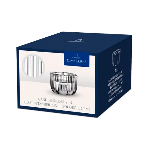 Fleur 2-in-1 lantaarn, Transparant, Ø6,3 cm Villeroy & Boch