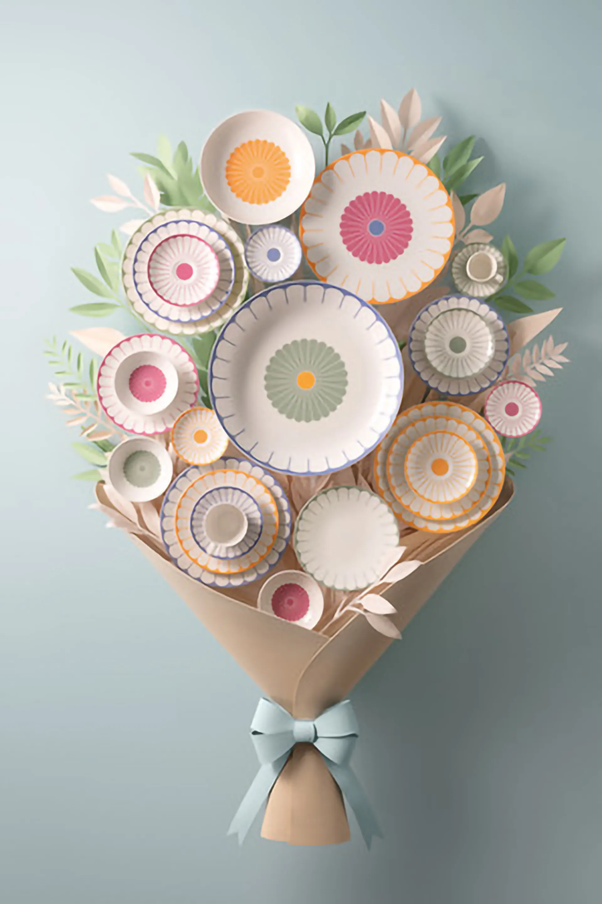 Fleur schotel voor koffiekop Ø14,8 cm, Wit-groen Villeroy & Boch