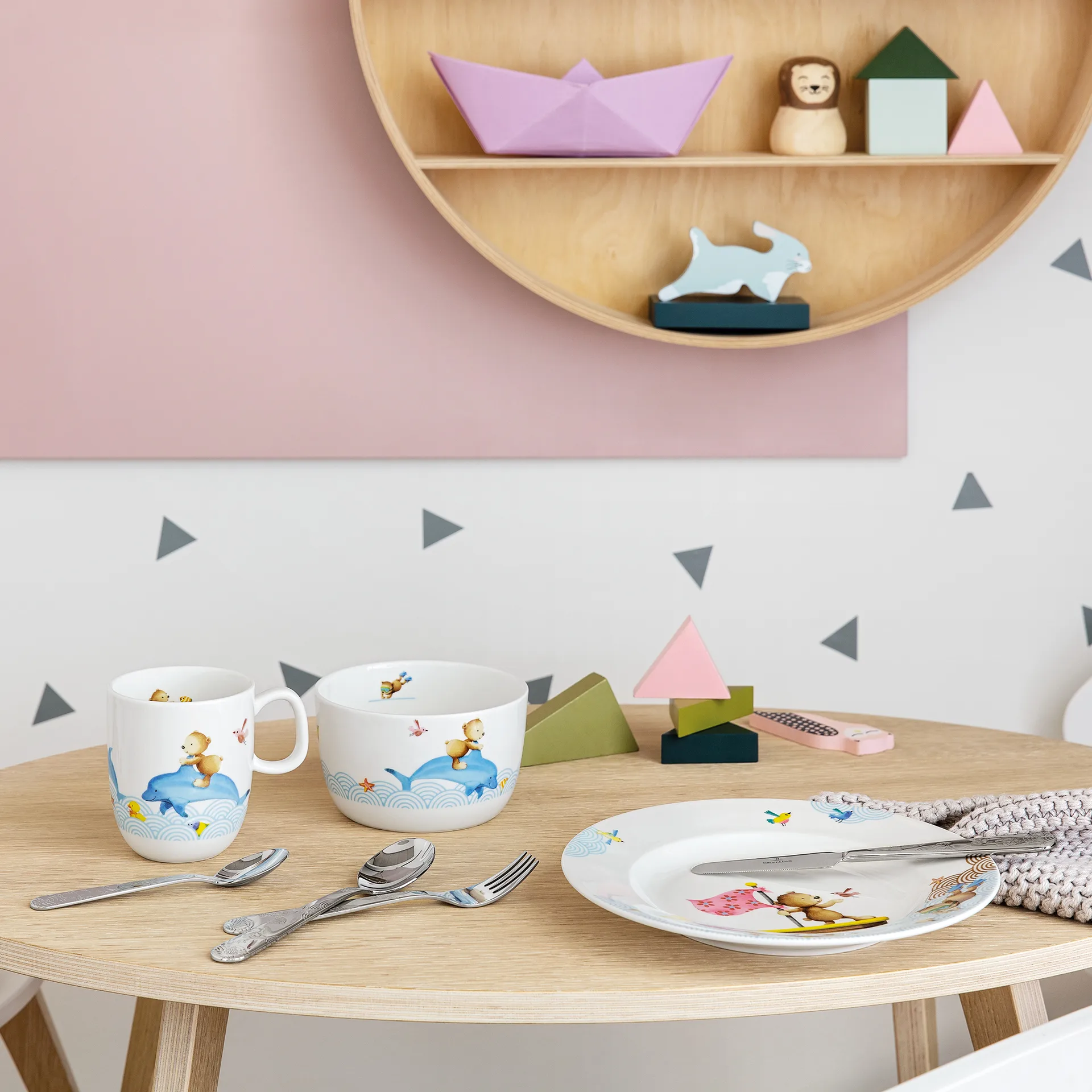 Happy as a Bear kinderservies en bestek, 7-delig Villeroy & Boch