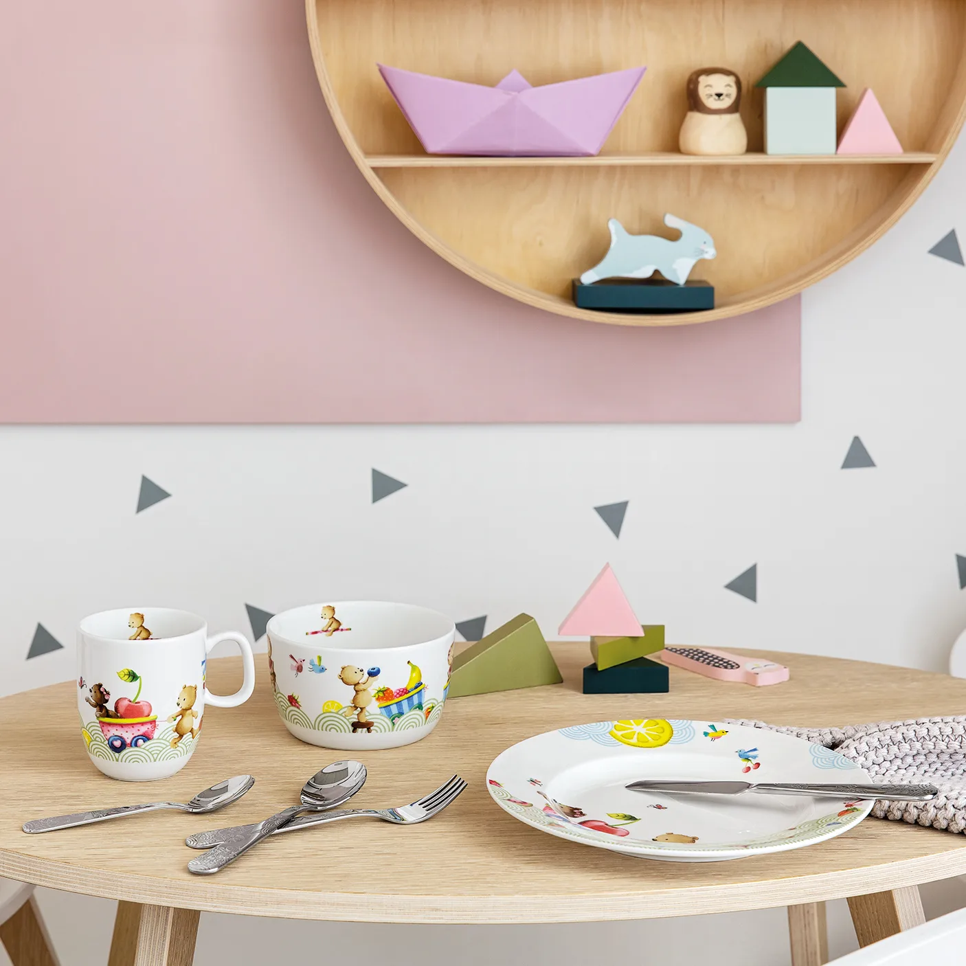 Hungry as a Bear kinderservies en bestek, 7-delig Villeroy & Boch
