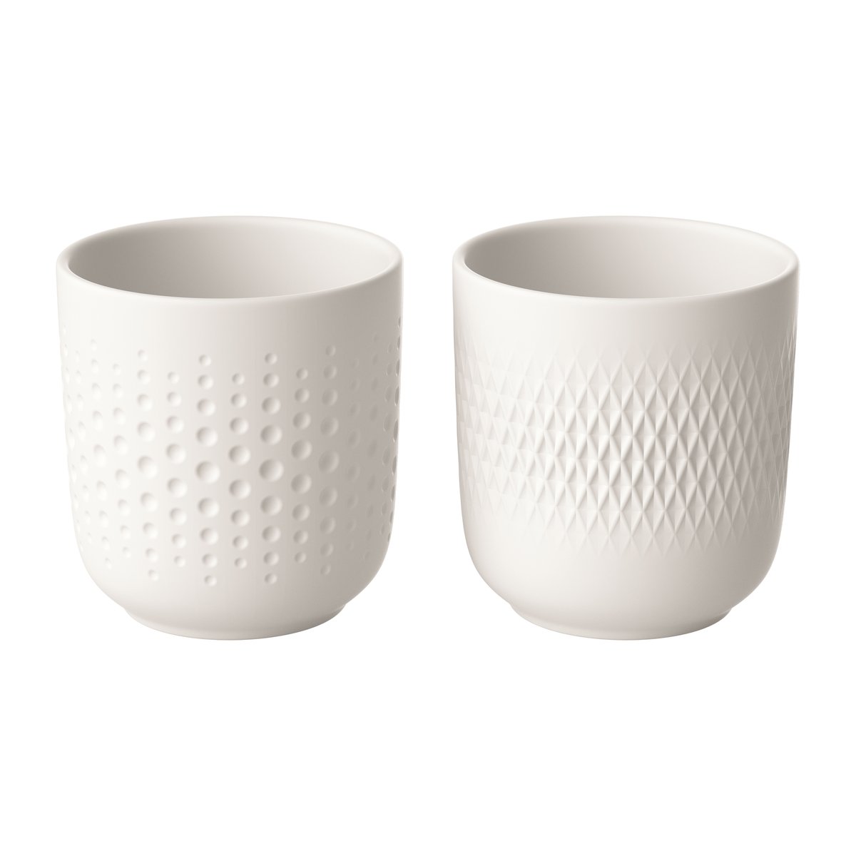 Villeroy & Boch Manufacture Collier kop 2-pack Wit | Scandinavisch Interieur | Koffiekoppen | Wit